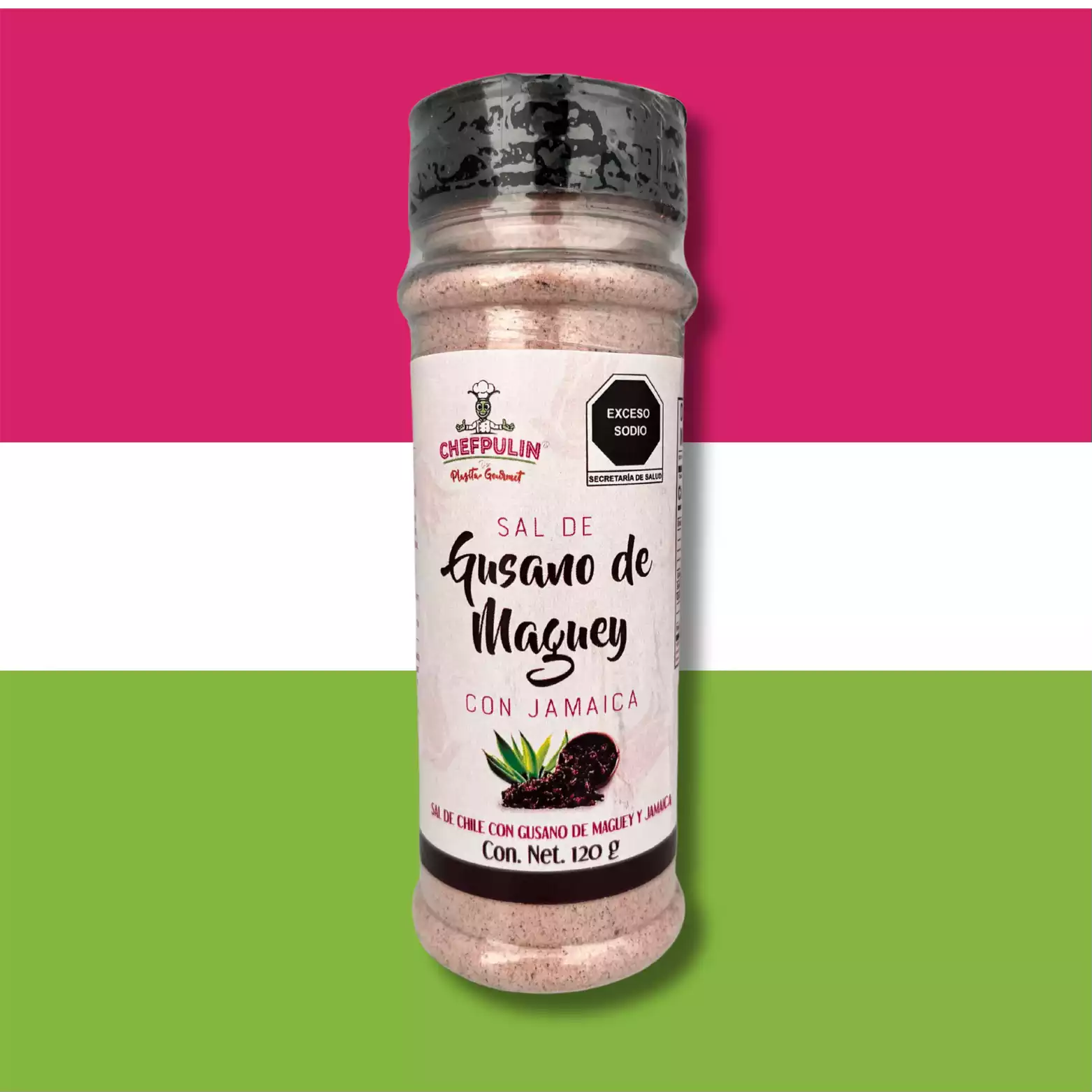 Sal de gusano de maguey con jamaica 120g